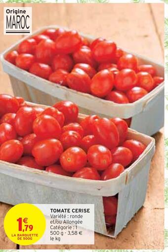 Intermarché Tomate cerise offre