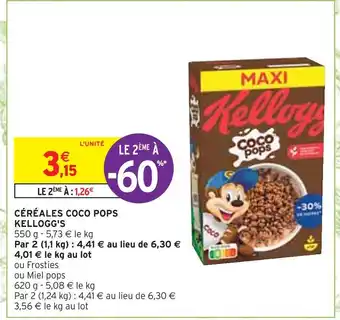 Intermarché Kellogg's céréales coco pops offre