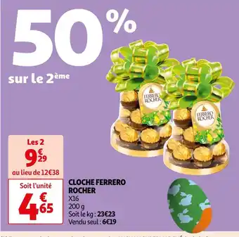 Auchan Supermarché Ferrero rocher cloche offre