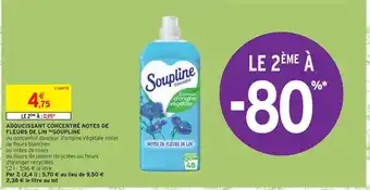 Intermarché Soupline adoucissant concentré notes de fleurs de lin offre