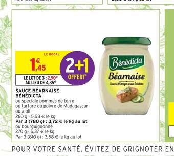 Intermarché Bénédicta sauce béarnaise offre