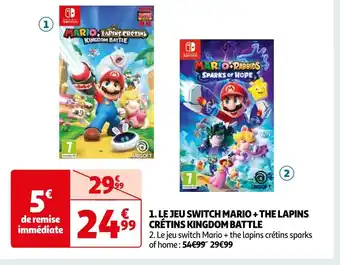 Ubisoft le jeu switch mario + the lapins crétins kingdom battle