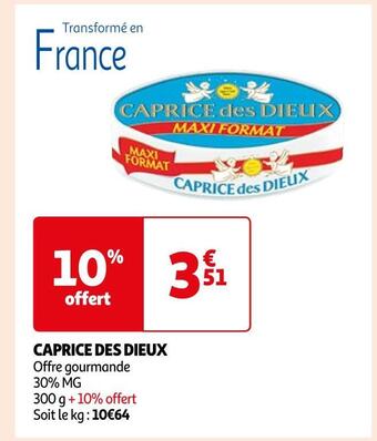 Auchan Supermarché Caprice des dieux caprice des dieux offre