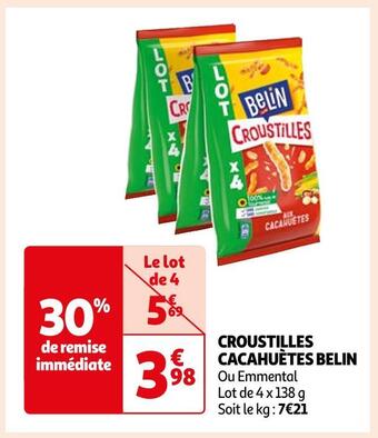 Auchan Belin croustilles cacahuètes offre