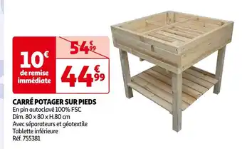 Auchan Carré potager sur pieds offre