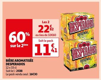 Auchan Supermarché Desperados bière aromatisée offre
