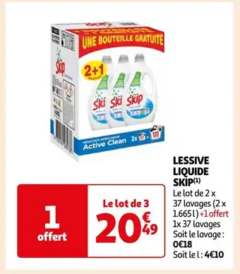 Auchan Skip lessive liquide (1) offre