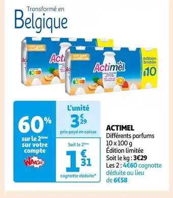 Auchan Actimel actimel offre