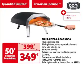 Auchan Ooni four à pizza à gaz koda offre