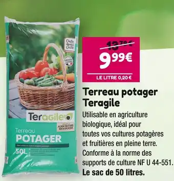 Point Vert Teragile terreau potager offre