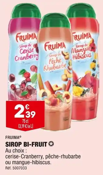 ALDI Fruima sirop bi-fruit offre