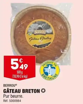 ALDI Berrou gâteau breton offre