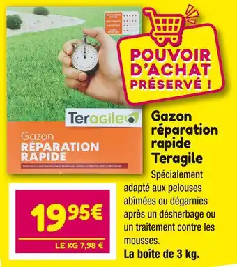 Teragile gazon réparation rapide