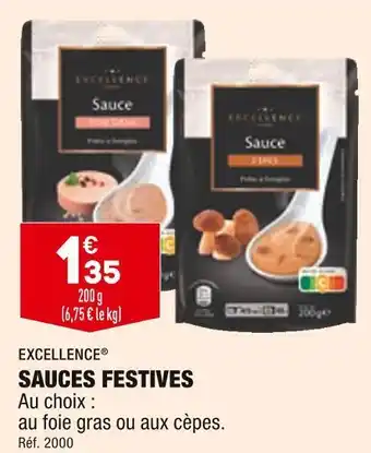 ALDI Excellence sauces festives offre