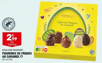 ALDI Excelcium tradition figurines de pâques au caramel offre
