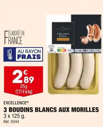 ALDI Excellence® 3 boudins blancs aux morilles offre