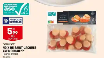 ALDI Excellence noix de saint-jacques avec corail offre
