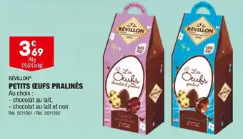 ALDI Révillon petits œufs pralinés offre