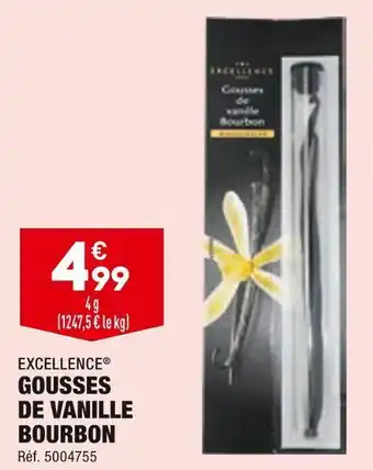 ALDI Excellence gousses de vanille bourbon offre