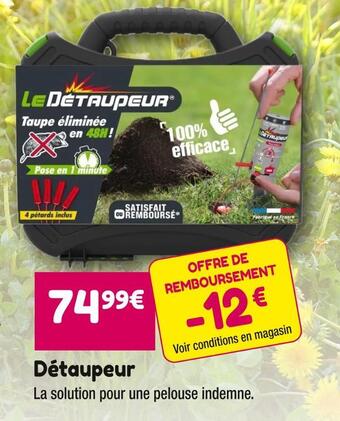 Point Vert Détaupeur offre