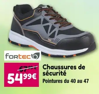 Point Vert Fortec chaussures de sécurité offre
