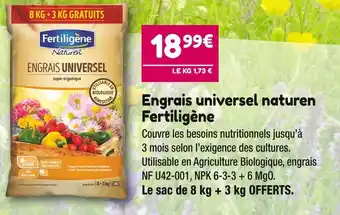 Point Vert Fertiligène engrais universel naturen offre