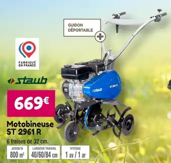 Point Vert Staub motobineuse st 2961 r offre