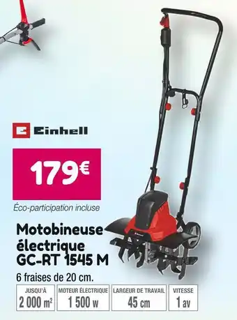 Point Vert Einhell motobineuse électrique gc-rt 1545 m offre