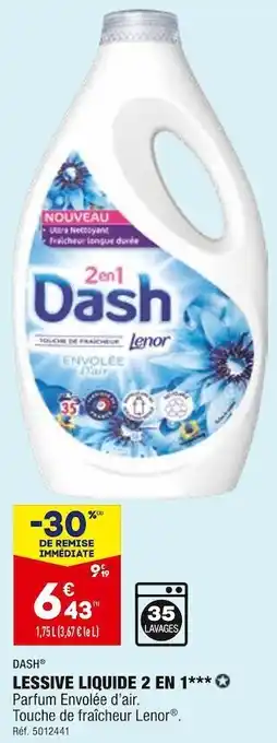 ALDI Dash lessive liquide 2 en 1 offre