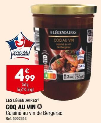 ALDI Les légendaires coq au vin offre