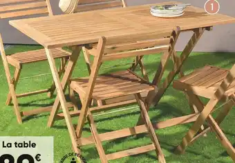 Bricorama Table pliante yuma offre