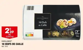 ALDI Excellence 18 œufs de caille offre