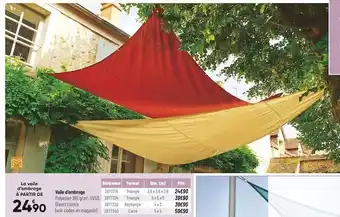 Bricorama Voile d’ombrage offre