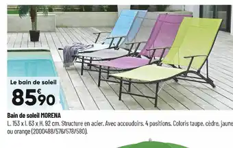Bricorama Bain de soleil morena offre