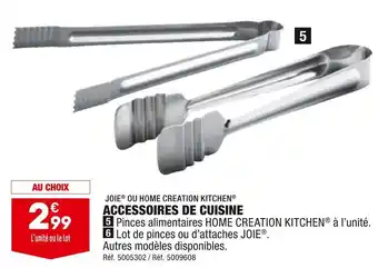 ALDI Home creation kitchen pinces alimentaires offre