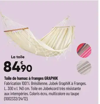 Graphik toile de hamac Ă franges
