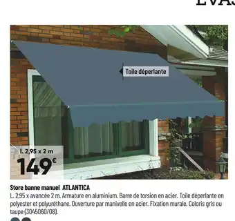 Bricorama Store banne manuel atlantica offre
