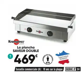 Bricorama Krampouz la plancha saveur double offre
