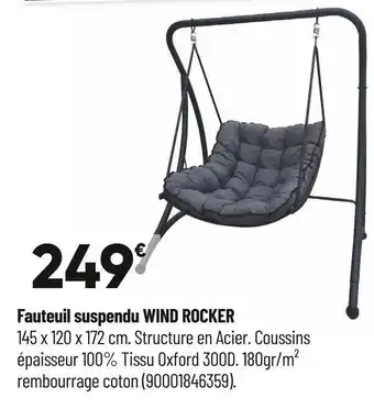 Bricorama Fauteuil suspendu wind rocker offre