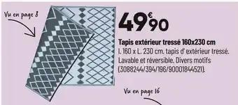 Bricorama Tapis extérieur tressé 160 x 230 cm offre