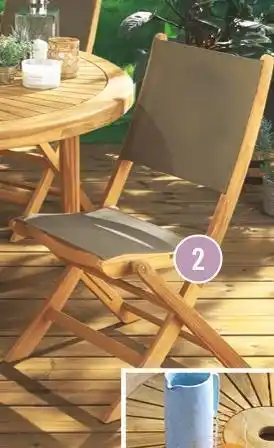 Bricorama Chaise pliante côme offre