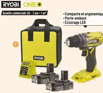 Bricorama Ryobi perceuse sans fil r18dd2-220s 149€99 offre