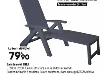 Bricorama Bain de soleil enea offre