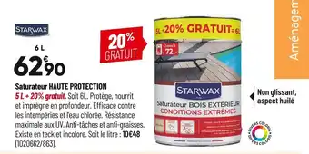 Starwax saturateur haute protection