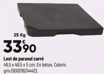 Bricorama Lest de parasol carré offre