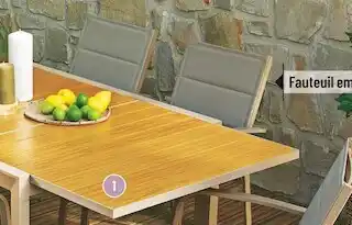 Bricorama Mode de vie table extensible long beach 2 offre