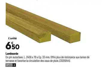 Bricorama Lambourde offre