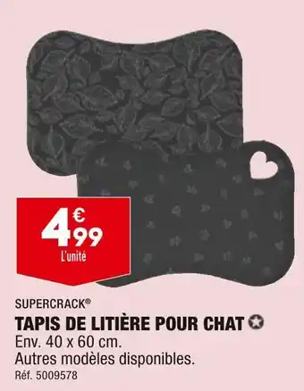 ALDI Supercrack tapis de litière pour chat offre