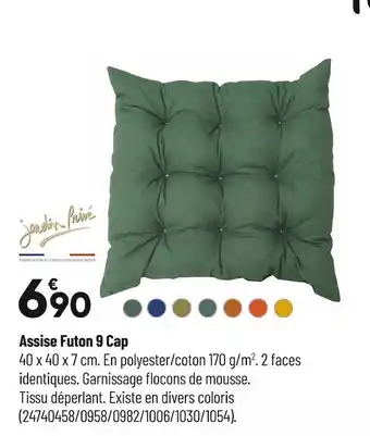 Assise futon 9 cap