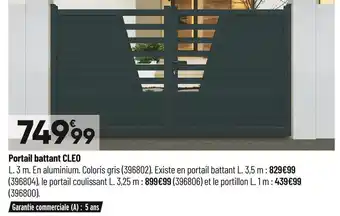 Bricorama Portail battant granval offre